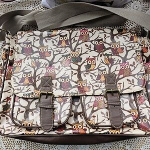 Messenger Bag From Anladia With Owls Print From The UK Amazon NWOT